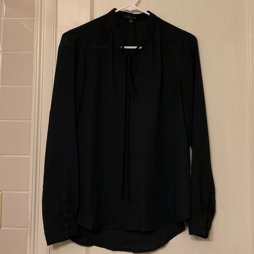 Black long sleeve blouse